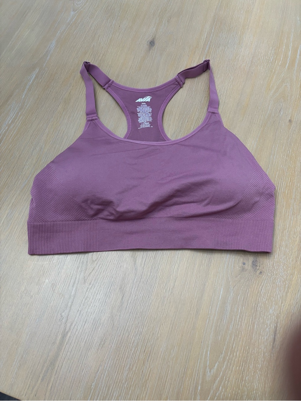 Avia Dusty Mauve Racerback Sports Bra